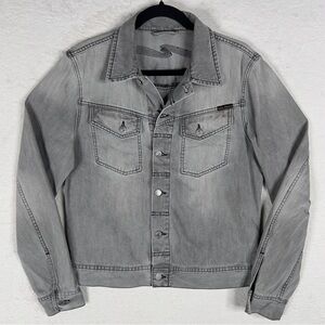 Nudie Jeans Conny Denim‎ Jacket Men's Medium Organic Dry Cotton Fog Gray